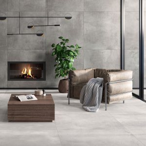 Keramische Terrastegel - Vesuvio Dark Rett. - Dark - 100x100x2 cm